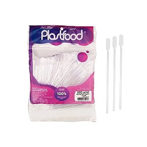 Mexedor de Café Remo Cristal 8,5cm c/ 500 und - Plastfood