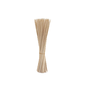 Espeto de Bambu para Churrasco 30cm c/ 100 und - Natural