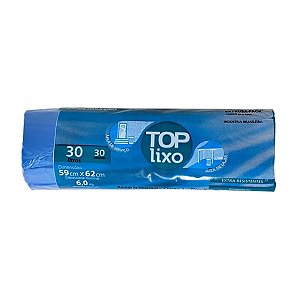 Saco para Lixo 30L 6kg com 30 unidades Top Lixo