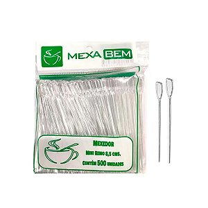Mexedor de Café Remo Cristal 8,5cm  c/500 Mexa Bem