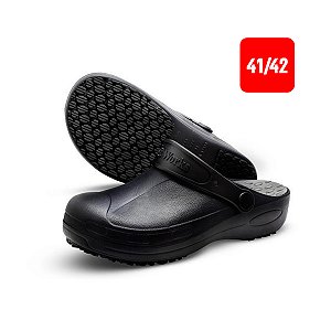 Sapato Babuche Antiderrapante com Palmilha BB90 Preto Nº 41/42 Soft Works