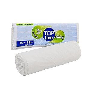 Saco para Lixo Banheiro e Pia 35x38cm 40 unidades Top Lixo