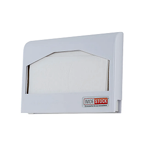 Dispenser para Protetor de Assento Sanitário Branco 40 folhas Wide Stock