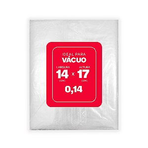 SACO PLAST.P/VACUO 14X17 0,14 C/250