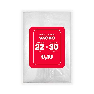 SACO PLAST.P/VACUO 22X30 0,10 C/250