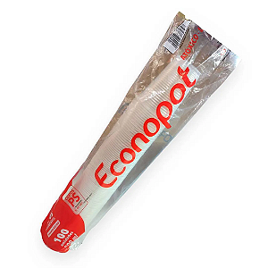 Copo Plástico Descartável 200mL Branco 100 unidades Econopot