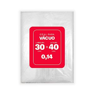 SACO PLAST.P/VACUO 30X40 0,14 C/250