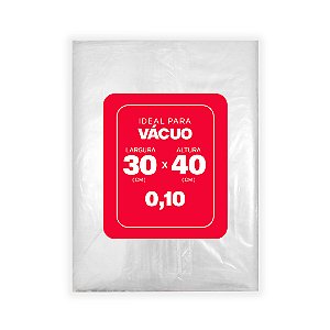 SACO PLAST.P/VACUO 30X40 0,10 C/250