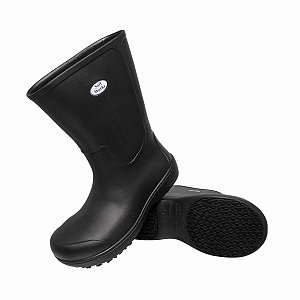 Bota Antiderrapante Cano Longo com Biqueira BB86 Preta Nº 37 Soft Works
