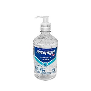 Álcool em Gel para as mãos 420g valvula Pump Asseptgel