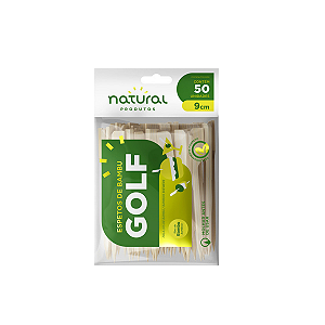 Espeto de Bambu Golf 9cm 50 unidades Natural