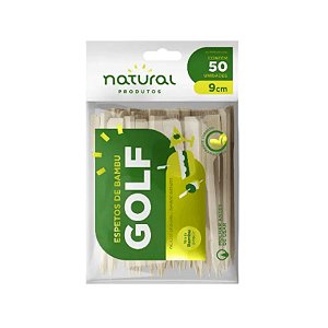 ESPETO BAMBU GOLF 9CM C/200 - NATURAL