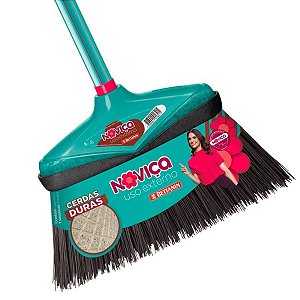 Vassoura Noviça Extra Grande com Cabo 120cm Fiory