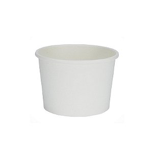 POTE PAPEL 500ML ECOLOSSO BRANCO C/25