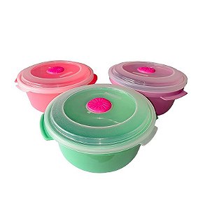 Pote Plastico Redondo 3 pcs 530ml - Sanremo