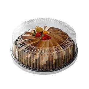 Embalagem de Plástico Torta Grande G60M Preta 2,2kg com 50 unidades Galvanotek