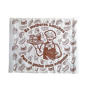 Papel Embala Lanche Antigordura para Lanche 30 x 38cm c/400 Nort Pel