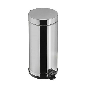 Lixeira Redonda Inox com Pedal 15 Litros Viel