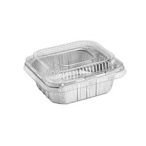 Embalagem de Alumínio Retangular 1000mL D2 Fechamento Manual com Tampa com 100 unidades Wyda