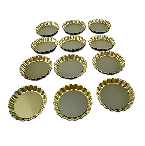 FORMA TORTA CRESPA FUNDO REMOVIVEL C/12