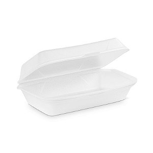 Marmitex Lancheira HotDog de Isopor 1 Litro HF-05 200 unidades Fibraform