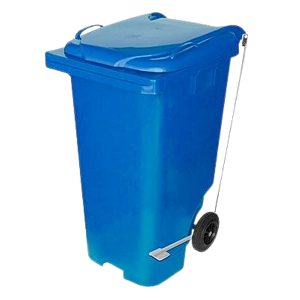 LIXEIRA CONTAINER 240L ROD/PEDAL AZUL LP
