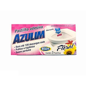 PASTILHA ADESIVA AZULIM FLORAL