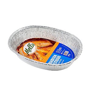 FOLHA MOLD. DE ALUM. ASSADEIRA OVAL 7,5 LITROS CX C/20 UNID