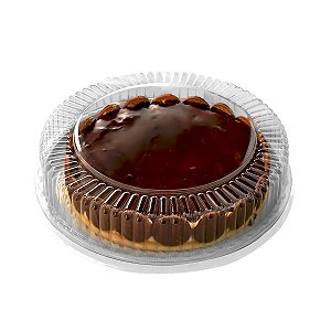 Embalagem Plástica Bolo Pudim Grande Baixa 2kg G 60Mb Branca 50 unidades Galvanotek