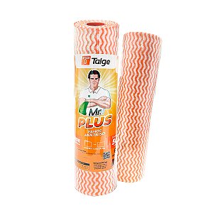 Pano Multisuo 30cm x 25m Laranja - Talge Mr. Plus
