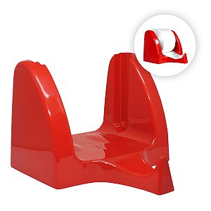 Suporte De Plástico Para Bobina Fundo Estrela Vermelho