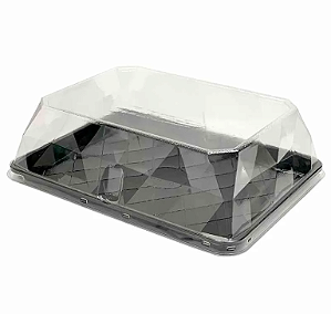 Embalagem de Plástico Torta Grande G70D Preta 3kg com 40 unidades Galvanotek