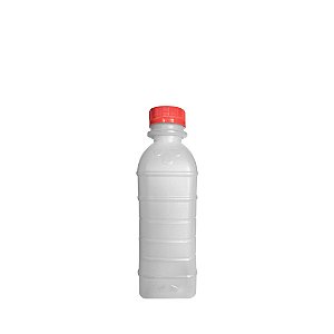 Garrafa de Plástico Branca com Tampa 300mL PP 100 unidades Usicomp