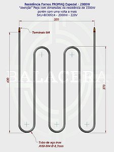 Resistência Fornos PROMAQ Especial - 2000W