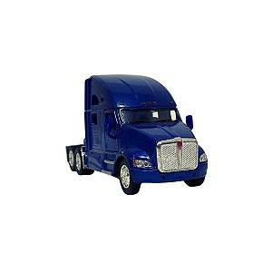 Miniatura colecionável caminhão Kenworth T700 Azul 1/68