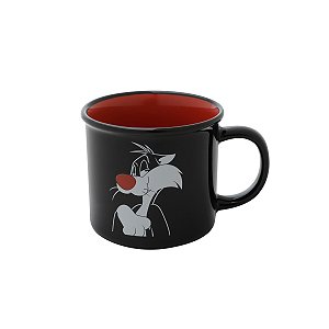 Caneca de porcelana do clássico Gato Frajola - 380ml