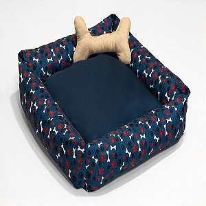 Cama pet simples Pop média azul - 50x50x15cm - Alta durabilidade