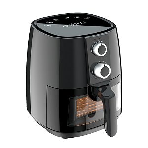 Air fryer fritadeira a ar capacidade 3,8L 1350w de potência com visor