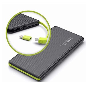 Carregador portátil power bank 10.000mAh 2 saídas USB