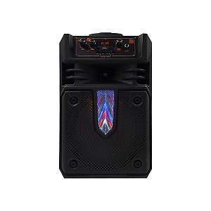 Caixa De Som Bluetooth Led Tws C/ Rodinhas E Controle