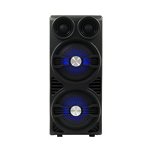 Caixa De Som Bluetooth Led Estéreo Com Entrada P Microfone