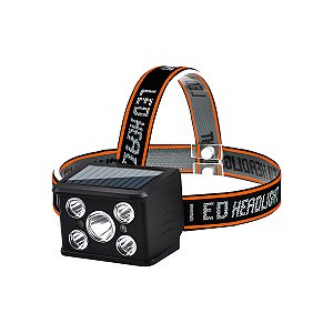 Lanterna Led Cabeça Recarregável Potente Pesca Luz Branca