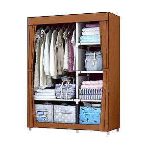 Guarda Roupa Organizador Armário Dobrável Portátil 3 Portas