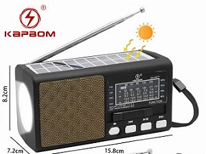 KA  3277 RADIO AM/FM  COM PLACA SOLAR