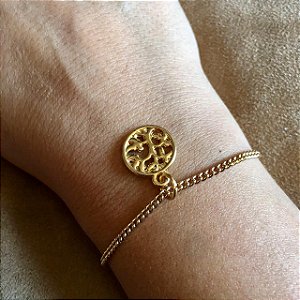Pulseira Alice Árvore da vida dourada