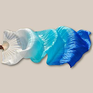 Véu Fan em Poliéster Degradê Unidade |Dança do Ventre| Cigana- VFPU003