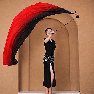 Véu Poi Unitário Degradê Profissional Dança | Dança do Ventre | Malabares - VP002