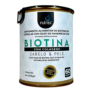 Nutres Biotina com Colágeno - 60 cápsulas