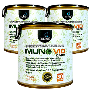 KIT 3 - Nutres Imunovid - 30 cápsulas