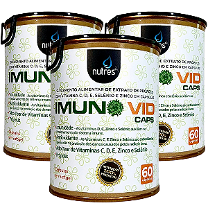 KIT 3 - Nutres Imunovid - 60 cápsulas
